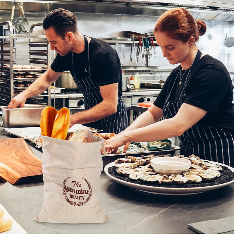 Reusable drawstring bread bag - Image 4