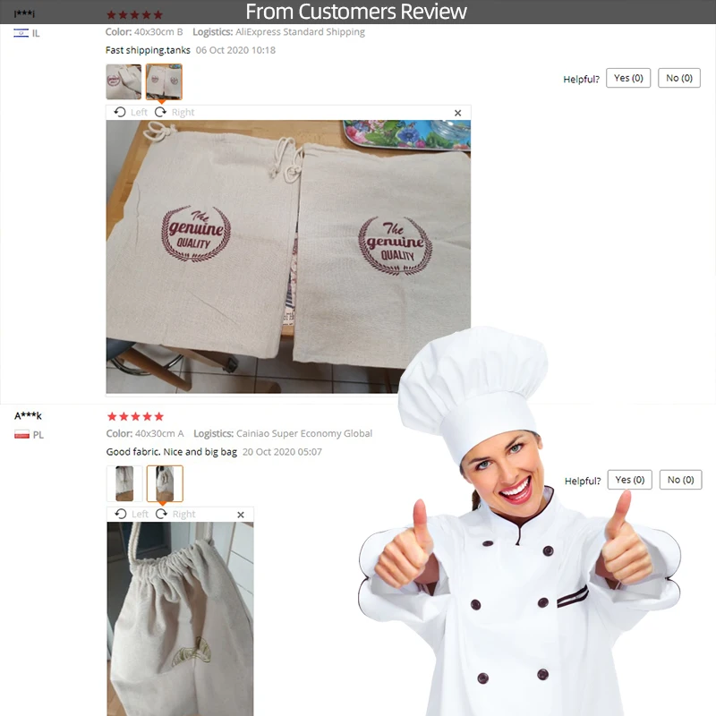 Reusable drawstring bread bag - Image 6