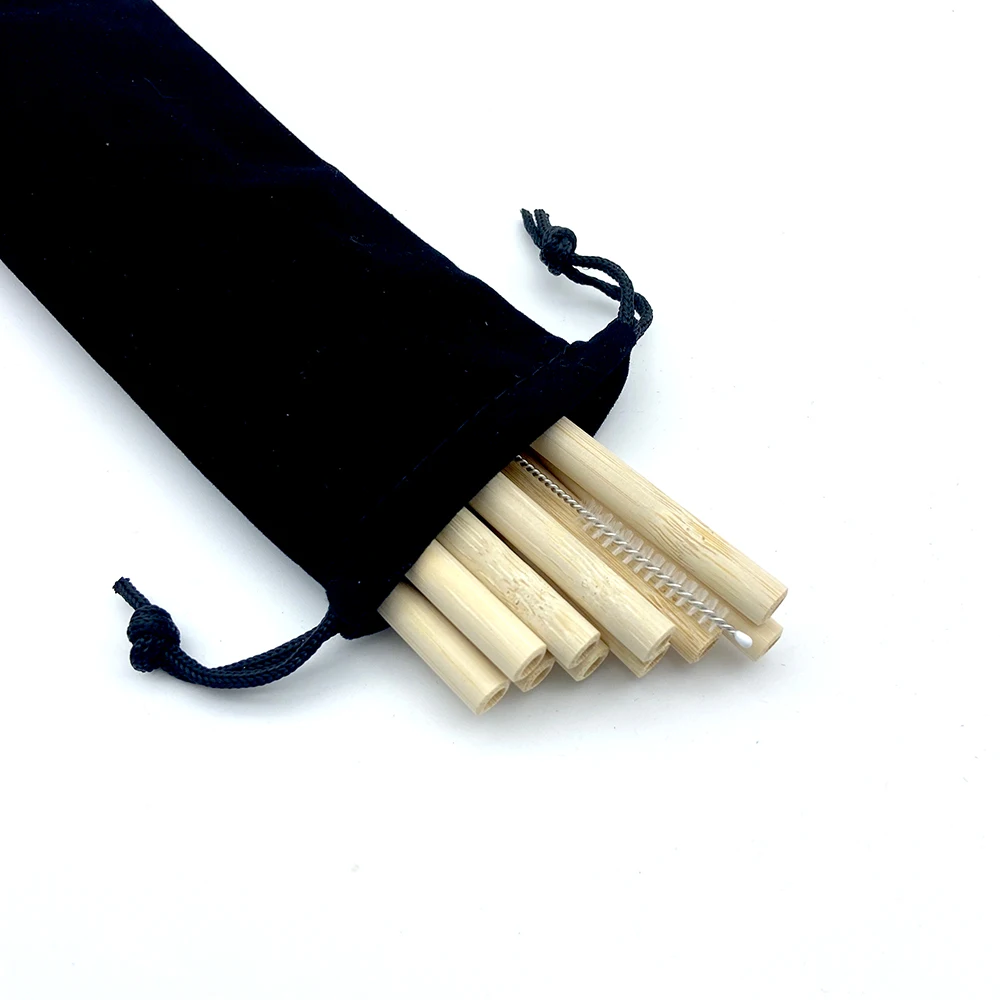 10pcs bamboo drinking straws - Image 5