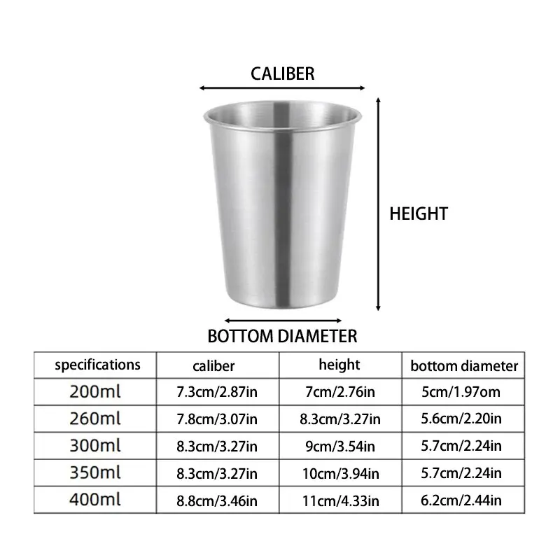 Stainless steel drinking cup - Image 2