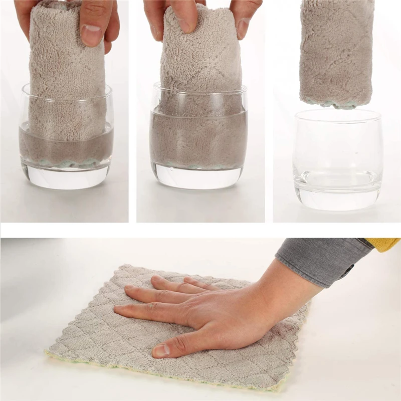 10pcs reusable kitchen dish towels - Image 4