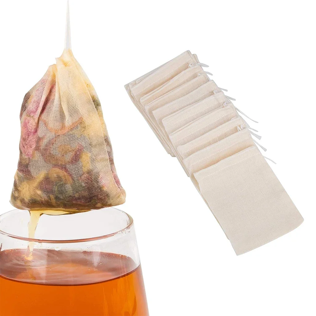 10pcs reusable fabric tea bags