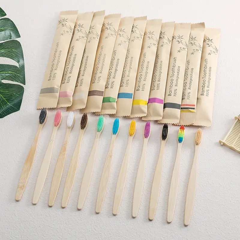 10pcs bamboo toothbrushes - Image 5