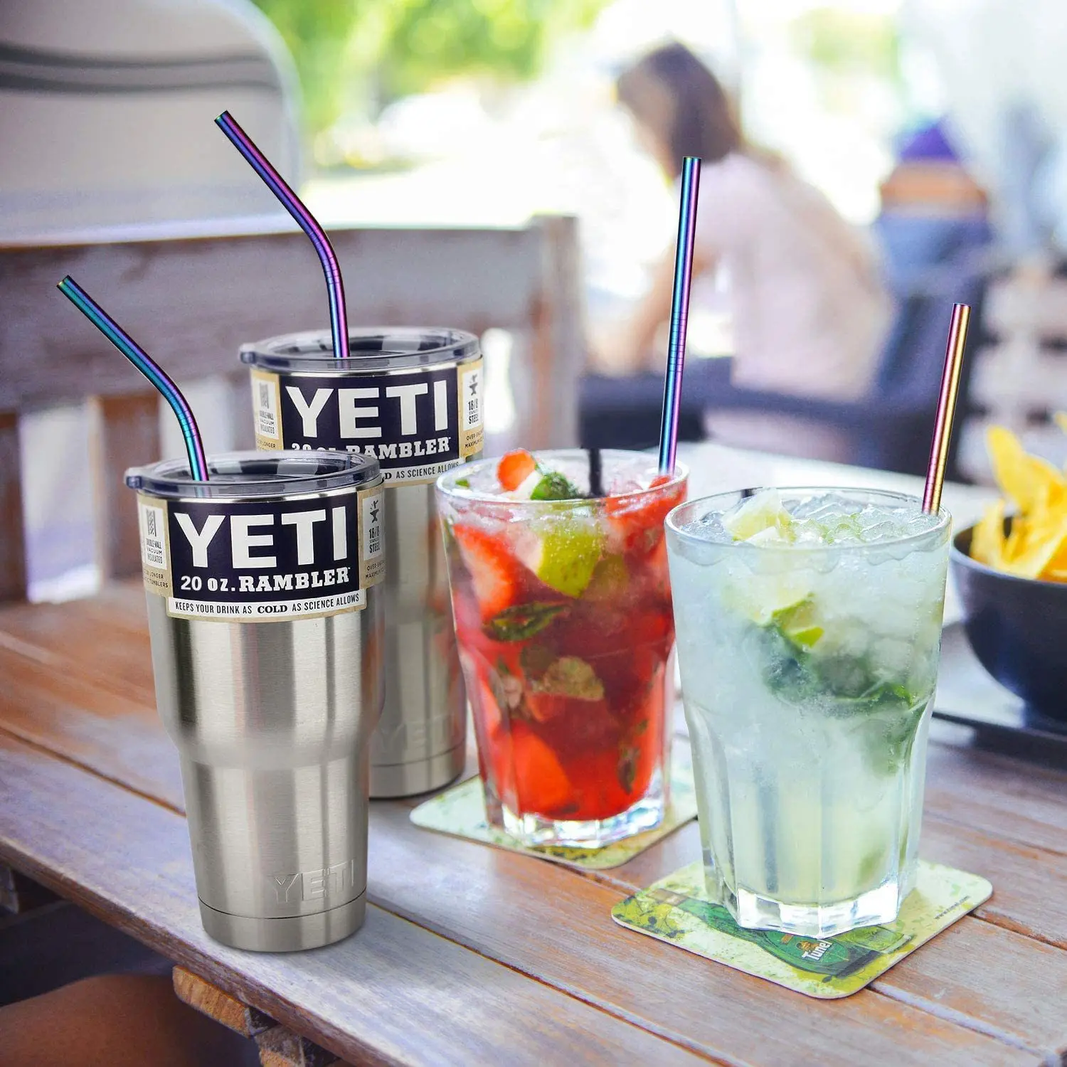 4pcs stainless steel drinking straws - Image 5