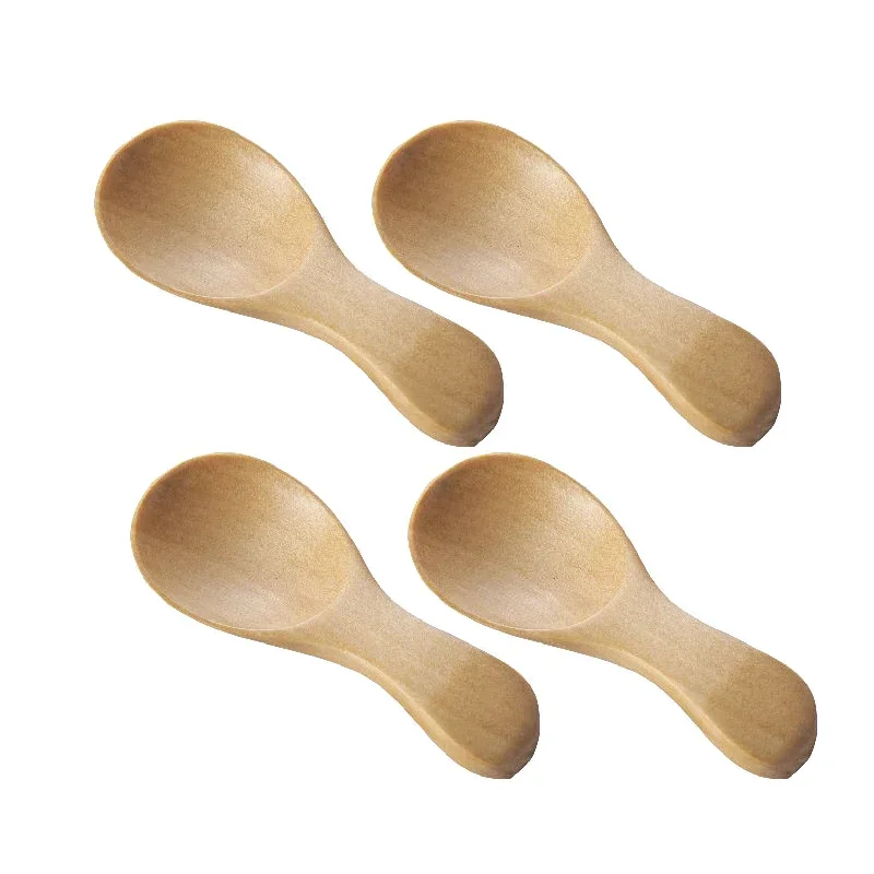 1/2/4pcs mini natural wooden spoons - Image 9