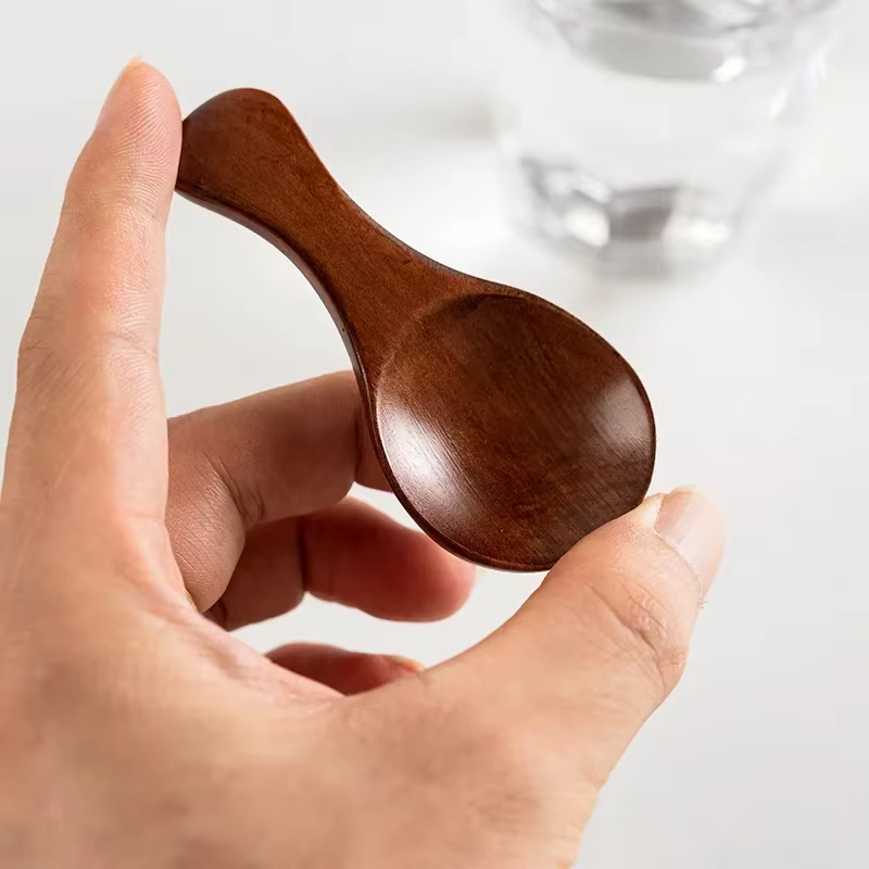 1/2/4pcs mini natural wooden spoons - Image 5